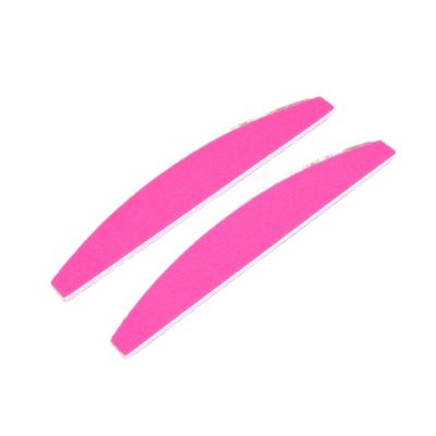 ZinNen RHAIYAN 10Pcs Nail File 180/180 New Colorful Half Moon Buffer File Gel Nail Polish Polishing Nails Accessories Pedicure Manicure Tools Specific (Color : Pink)