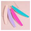 ZinNen RHAIYAN 10Pcs Nail File 180/180 New Colorful Half Moon Buffer File Gel Nail Polish Polishing Nails Accessories Pedicure Manicure Tools Specific (Color : Pink) view 3