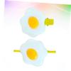 Beaupretty Plastic Omelette Shape Hair Accessories Hair Clips Tie Hairpins French Clip Clasp view 3
