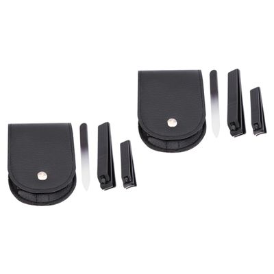 Beaupretty 6pcs Black Nail Clipper Easy Nail Trimming and Grooming Ergonomic Design for Men and Women for Manicure and Pedicure