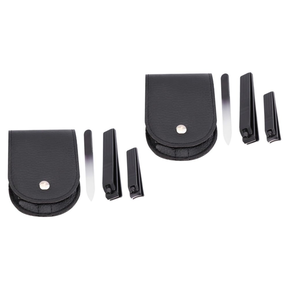 Beaupretty 6pcs Black Nail Clipper Easy Nail Trimming and Grooming Ergonomic Design for Men and Women for Manicure and Pedicure