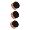 Beavorty 3pcs Bristle Beard Brush Wooden Handle Portable Beard Styling Tool for Men for Grooming and Shaving Professional Design for Skin Safety for Bearded Men view 1