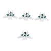 Beavorty 4pcs Bridal Hair Side Comb Rhinestones Elegant Hair Accessories for Weddings Lightweight Headdress Easy to Wear for Bride Special Occasions Stunning Comb view 1