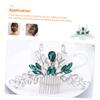 Beavorty 4pcs Bridal Hair Side Comb Rhinestones Elegant Hair Accessories for Weddings Lightweight Headdress Easy to Wear for Bride Special Occasions Stunning Comb view 3