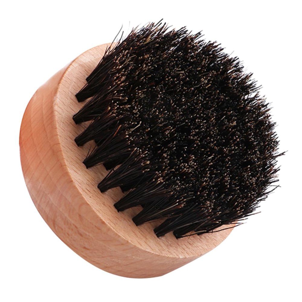 Beavorty 2pcs Bristle Beard Comb Wooden Handle Portable Beard Styling Tool for Men Professional Grooming Accessories for Softening and Facial Hair for Bearded Men