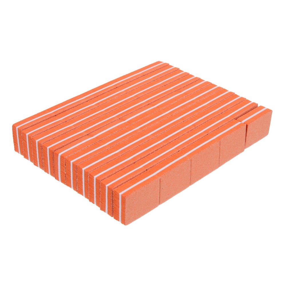 Beavorty 100pcs Sponge Nail Files Buffer Blocks for Manicure Pedicure Sponge Material for Easy Use