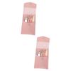 Beavorty 2sets Portable Nail Clipper Stainless Steel Manicure Kit with Eyebrow Tweezer Beauty Scissors Rose Gold Pu Case for Home Travel Essential Nail Art Tool view 1