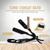 Stylonik Professional Straight Edge Barber Razor  60 Single/30 Double-Sided Stainless Steel Blades for Men & Women, with Leather Case (Gold) view 2
