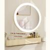 BZCKBZ Makeup Mirror with LED Lights, with Touch Screen, Three-Color Light Source, Brightness Adjustable Cosmetic Mirror, Can Be Rotated and Stretched(A) view 3