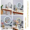 BZCKBZ Makeup Mirror with LED Lights, with Touch Screen, Three-Color Light Source, Brightness Adjustable Cosmetic Mirror, Can Be Rotated and Stretched(A) view 4