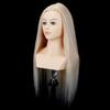 HAIRWAY Female Mannequin Head with Hair with Shoulders 24 Inch 100% Real Hair Manikin Training Doll Head Styling for Cosmetology Hairdresser Barber Practicing (613 Blonde) view 2
