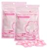 Classycoo Compressed Towel 200 PCS Mini Tablets Disposable Portable Face Towel Cotton Coin Tissue for Travel, Camping, Hiking, Sport, Beauty Salon, Home Hand Wipes and Other Outdoor Activities Pink view 1
