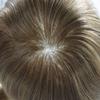 Toupee For Men Full Poly Skin Hair Replacement For Men Human Hair Mens Toupee Hairpiece System For Men8"X10"#22R Light Blonde-90% Light Density view 3