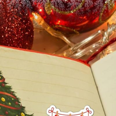 100 Pcs Christmas Tattoos Stickers, Temporary Tattoo Party Stickers Decorations for Water Bottles, Stationery, Laptop, Envelopes Gifts Tattoos Holiday Stickers