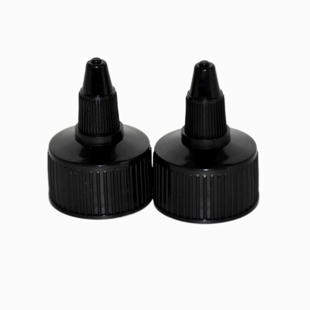 100pcs/lot,Black twist lid,Plastic Bottle Cover,28-410 Twist-off Gel water coverCaps for Hair Gel Bottle