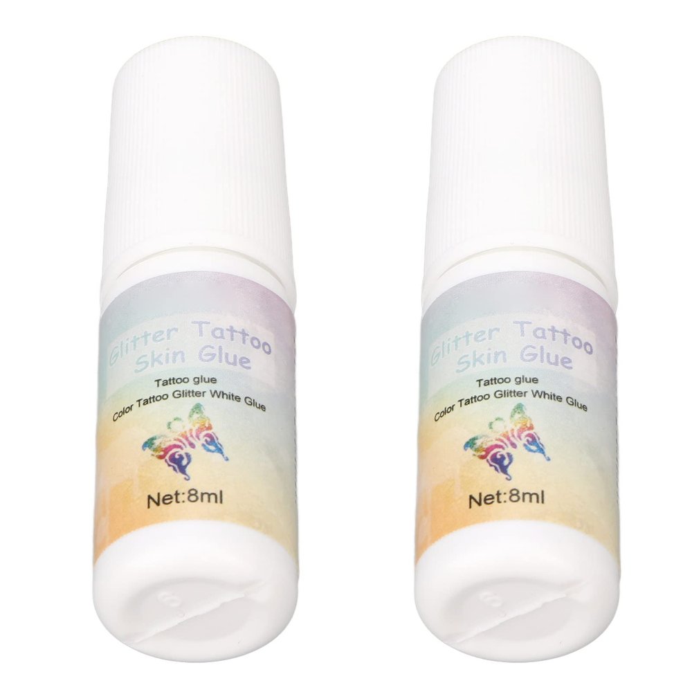 Glitter Body Skin Glue, Skin Friendly Glitter Makeup Glue Prevent Fall Off Removable Safe High Adhesive for Stages