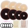 Beaupretty 1set Donut Bun Maker Hair Accessories for Women Easy Use Bun Twisting Tools Hair Donuts Shaped and Ties for Elegant view 1
