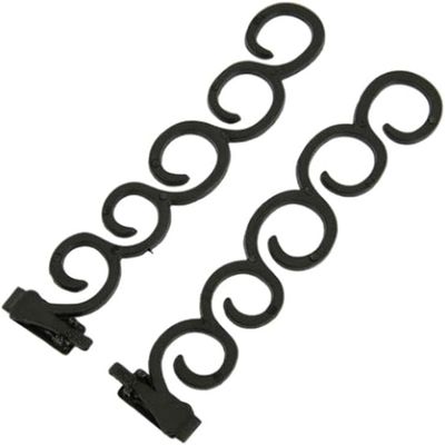 1 Pair Black DIY Styling Ponytail Maker French Braid Tool - Braiding Hair Styling Clip for Women and Girls