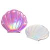 FRCOLOR 2pcs Portable Seashell Shaped Makeup Mirror Double-Sided Compact Travel Mirror for Purse Lightweight and Cute Design for Makeup The Go view 1