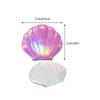 FRCOLOR 2pcs Portable Seashell Shaped Makeup Mirror Double-Sided Compact Travel Mirror for Purse Lightweight and Cute Design for Makeup The Go view 2