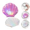 FRCOLOR 2pcs Portable Seashell Shaped Makeup Mirror Double-Sided Compact Travel Mirror for Purse Lightweight and Cute Design for Makeup The Go view 4