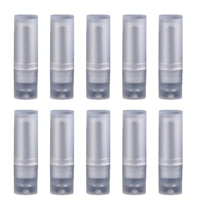 10pcs Empty Lipstick Tubes Clear Plastic Lipstick Tubes Refillable Lip Balm Tube Lip Balm Tubes Empty White Bulk for DIY