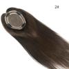 AIRAO Mono Top Base Women Human Hair Topper With Clips On Size 5"*6" (18 Inch, 2# Dark Brown) view 4