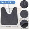 VitalCozy 12 Pieces Facial Towels Split Design Soft Esthetician Towels Removing Spa Microfiber Face Cloth for Home Salon Facial Steam Massage and Cleansing(Dark Gray) view 2