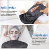 VitalCozy 12 Pieces Facial Towels Split Design Soft Esthetician Towels Removing Spa Microfiber Face Cloth for Home Salon Facial Steam Massage and Cleansing(Dark Gray) view 3