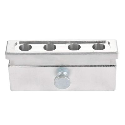 4 Cavities DIY Lipstick Mold Aluminum Alloy Lip Balm Maker Tool Durable Lipstick Making Mold Accessories(Single Use)