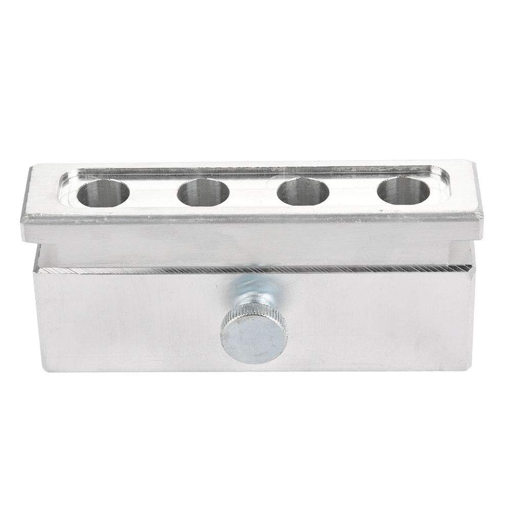 4 Cavities DIY Lipstick Mold Aluminum Alloy Lip Balm Maker Tool Durable Lipstick Making Mold Accessories(Single Use)