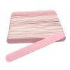 ZinNen RHAIYAN 100pcs/Lot Wooden Sandpaper Nail Files Pink Professional Emery Board Nails File for Manicure Double Side Nails Accessories Tools Specific view 1