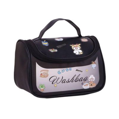 Storage bag cosmetic bag Portable Travel large capacity toiletry storage bag solid color storage bag