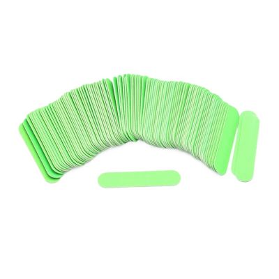 ZinNen RHAIYAN 500Pcs Double Side Nail Files Mini Wooden Sanding Buffer Block for Gel Polish Manicure Pedicure Salon Professional Nail Art Tool Specific (Color : Green)