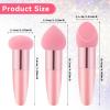 3 Pcs Sponges for Makeup Foundation Sponge Makeup Blending Sponge with Handle Makeup Facial Sponges Cosmetics Puff Sponge Wet and Dry Make Up Applicator Professional Concealer Face Brush view 2
