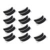 10 Pairs Reusable Silicone Eyelash Extension Patches with Flexible Notch Under Eye Gel Pads for Eyelash Perming and Extensions Suitable for Beauty Salons (Black) view 2