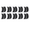 10 Pairs Reusable Silicone Eyelash Extension Patches with Flexible Notch Under Eye Gel Pads for Eyelash Perming and Extensions Suitable for Beauty Salons (Black) view 4