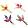 4 Pcs Chanhua Handmade Hair Accessories Handmade Hair Clips for Women Holiday Gifts view 2