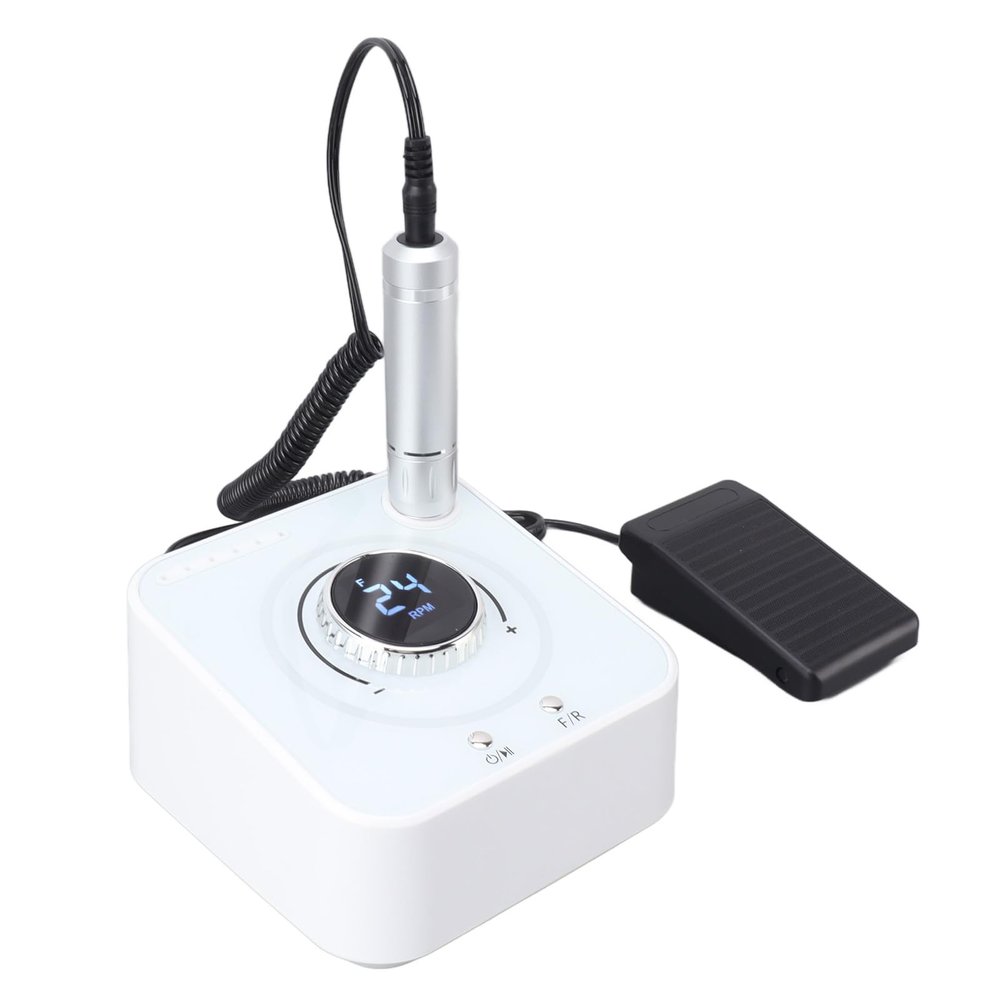 100-240V Rechargeable Electric Nail Drill Machine Multifunction Adjustable Nail Salon Manicure Tool for Women (US Plug)
