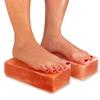 Himalayan Pink Salt Foot Detox Block - Himalayan Rock Salt Blocks Detoxer for achy Feets and Hands Pack of 2 Salt Bricks and Tiles Limb Relaxer (8X4X2 Salt Brick) view 1