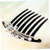 Abaodam 3pcs Imitation Hair Comb Floral Rhinestones Hair Accessories for Weddings Dances and Daily Wear Unique Tooth Design for Women view 4