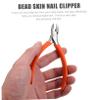 FOMIYES Handle Nail Trimmer Scissor for Toenail Care Ergonomic Design Stainless Steel Tool for Easy Nail Trimming Vibrant Orange view 2