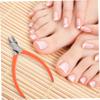 FOMIYES Handle Nail Trimmer Scissor for Toenail Care Ergonomic Design Stainless Steel Tool for Easy Nail Trimming Vibrant Orange view 3