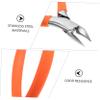 FOMIYES Handle Nail Trimmer Scissor for Toenail Care Ergonomic Design Stainless Steel Tool for Easy Nail Trimming Vibrant Orange view 4