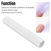 Mini Nail Lamp, Handheld Nail Dryer Soft Light 1pcs LED Portable 5 Times Convex Lens for Home (White) view 2