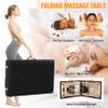 BLKMTY Portable Massage Table Foldable Massage Bed Spa Bed Adjustable Massage Salon Table Facial Cradle Bed Heigh Adjustable 73 Inches Tattoo Bed with Facial Pillow Hold Up to 450lbs, Black view 4