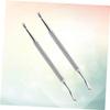 Beavorty 4pcs Stainless Steel Cuticle Remover Dead Skin Pusher Trimmer Nail Tool for Professional Manicure Pedicure Shaped Design for Easy Cuticle Care view 2
