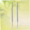 Beavorty 4pcs Stainless Steel Cuticle Remover Dead Skin Pusher Trimmer Nail Tool for Professional Manicure Pedicure Shaped Design for Easy Cuticle Care view 4