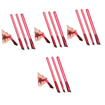 Beavorty 12pcs Multifunction Eyebrow Makeup Brush Eyebrow Powder and Mascara Brush Makeup Tools Natural and Wild Girlfriends