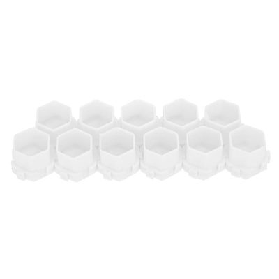 Ink for ing, 200Pcs Professional Ink Cups Bee Hive Honeycomb Shape Pigment Holder Container Cups Permanent Makeup Supplies (White)